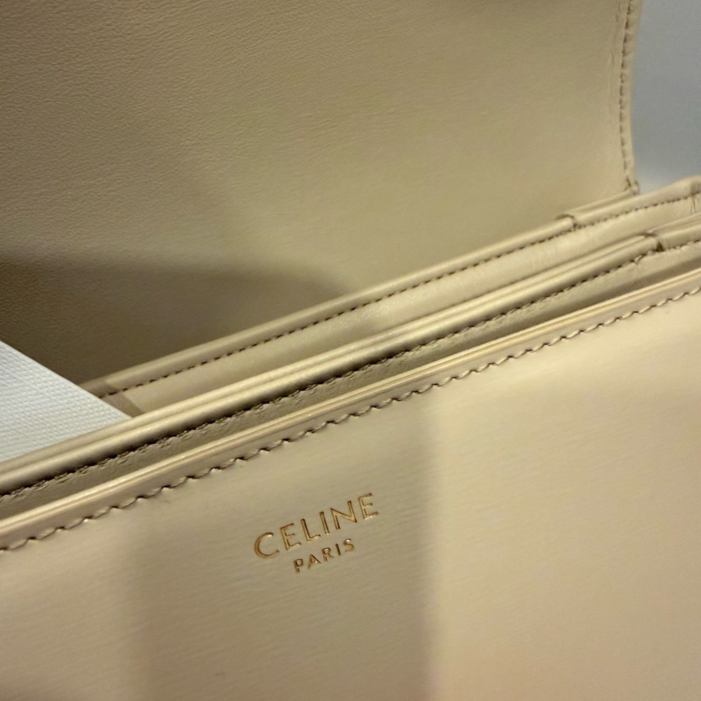 Celine Triomphe Bag in Shiny Calfskin - Picture 12 of 16